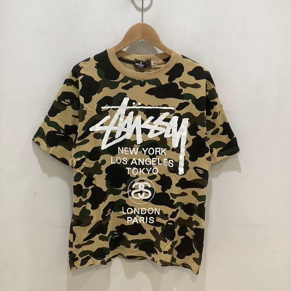 A BATHING APE アベイシングエイプ ×STUSSY ステューシー 30周年記念 ...