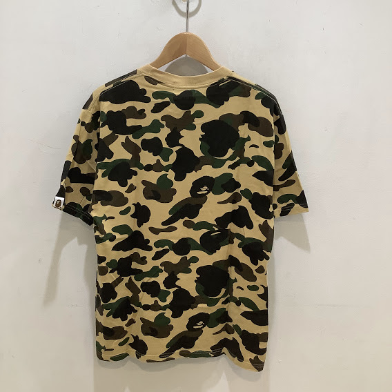 A BATHING APE アベイシングエイプ ×STUSSY ステューシー 30周年記念 サル迷彩 ワールドツアー ロゴ Tシャツ |  BUY＆SELL PALSTOCK