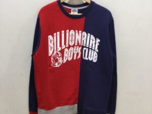 BILLIONAIRE BOYS CLUB ビリオネアボーイズクラブ プリント スウェット レッド×ブルー Mサイズ