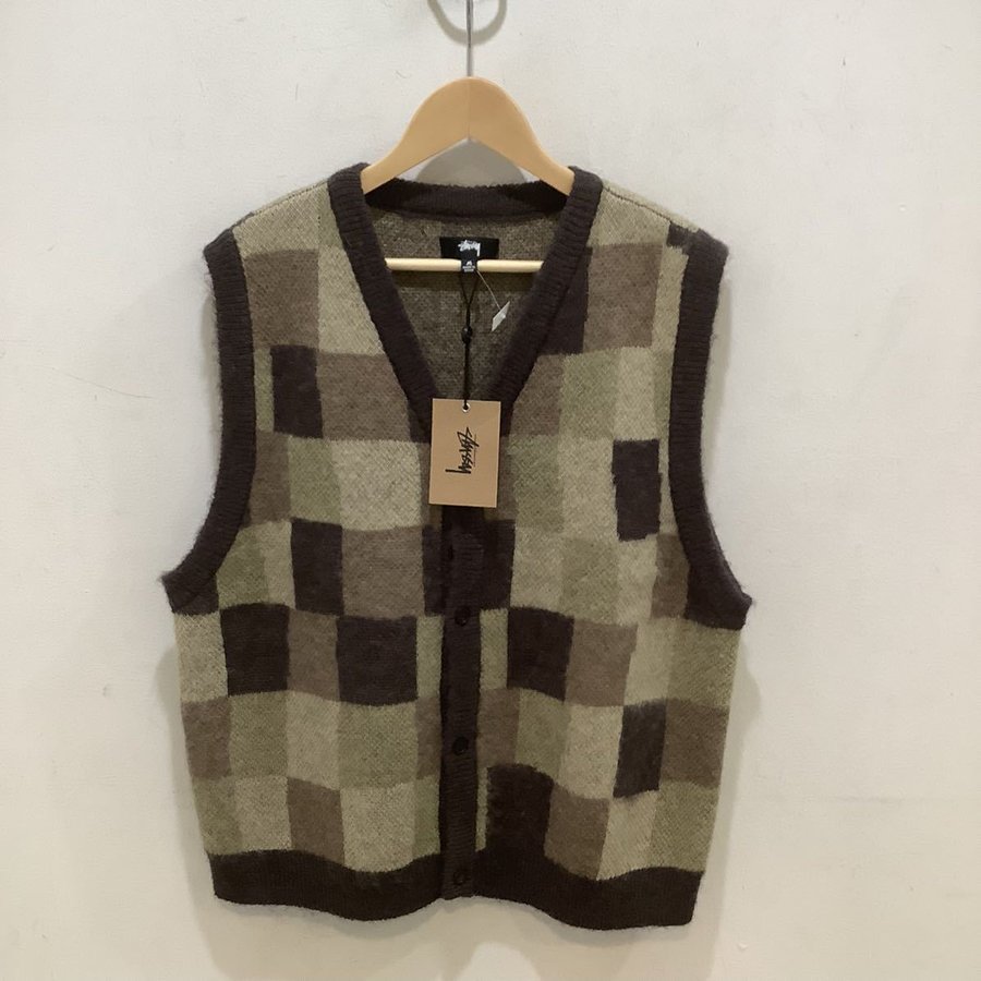 STUSSY SWEATER VEST ステューシー M ベスト