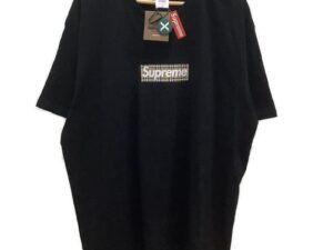 Supreme シュプリーム 2022S/S ×BURBERRY バーバリー Box Logo Tee ボックス ロゴ Tシャツ ブラック XLサイズ