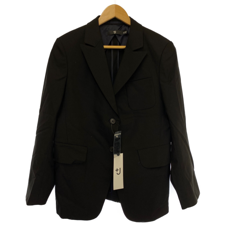 ジャケット/アウター新品 Mサイズ UNIQLO +J ウールテーラードジャケット ブラック