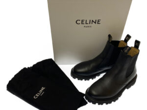 CELINE セリーヌ マーガレット ショートブーツ サイドゴア ブラック サイズ37 24cm 箱・保存袋付き 買い取りました！