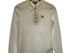 BURBERRY バーバリー ポロシャツ 長袖 ホワイト XSサイズ 買い取りました！