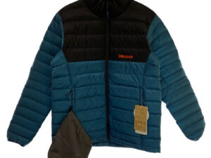 Marmot マーモット TOMUJL21 Douce Down Jacket デュース ダウンジャケット オーシャンブルー×ブラック ポーチ付き Mサイズ 買い取りました！