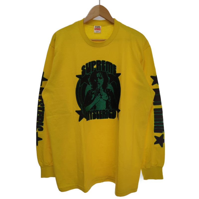 M】Supreme HYSTERIC GLAMOUR L/S Tee 黄色 | www.bonitaexclusive.com