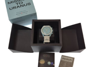 OMEGA オメガ × SWATCH スウォッチ MISSION TO URANUS ウラヌス 腕時計 ウォッチ ブルー 箱付き 買い取りました！