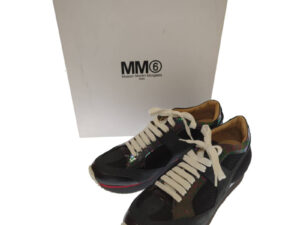 MM6 Maison Margiela メゾン マルジェラ スニーカー メッシュ ブラック 24.5cm 保存袋つき 買い取りました！