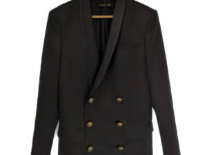 H&M エイチアンドエム × BALMAIN バルマン テーラードジャケット ブラック サイズ46 買い取りました！