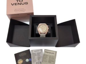 OMEGA オメガ × SWATCH スウォッチ MISSION TO VENUS ヴィーナス 腕時計 ウォッチ ピンク 箱付き 買い取りました！