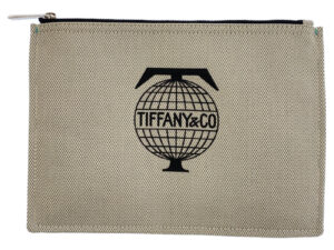 Tiffany & Co. ティファニー ポーチ キャンバス ロゴプリント ベージュ 保存袋付き 買い取りました！