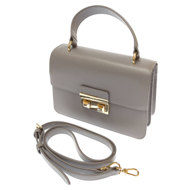 FURLA BELLA フルラ ベラ 2WAY ショルダーバッグ ハンドバッグ グレー 