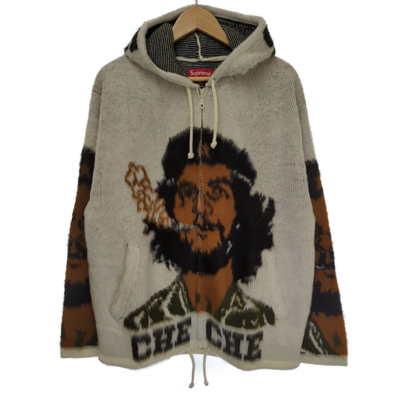 21ss Supreme Che Hooded Zip Up Sweaterブラウン茶色