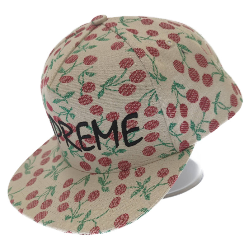 Supreme シュプリーム 23SS Cherries 5-Panel キャップ ナチュラル