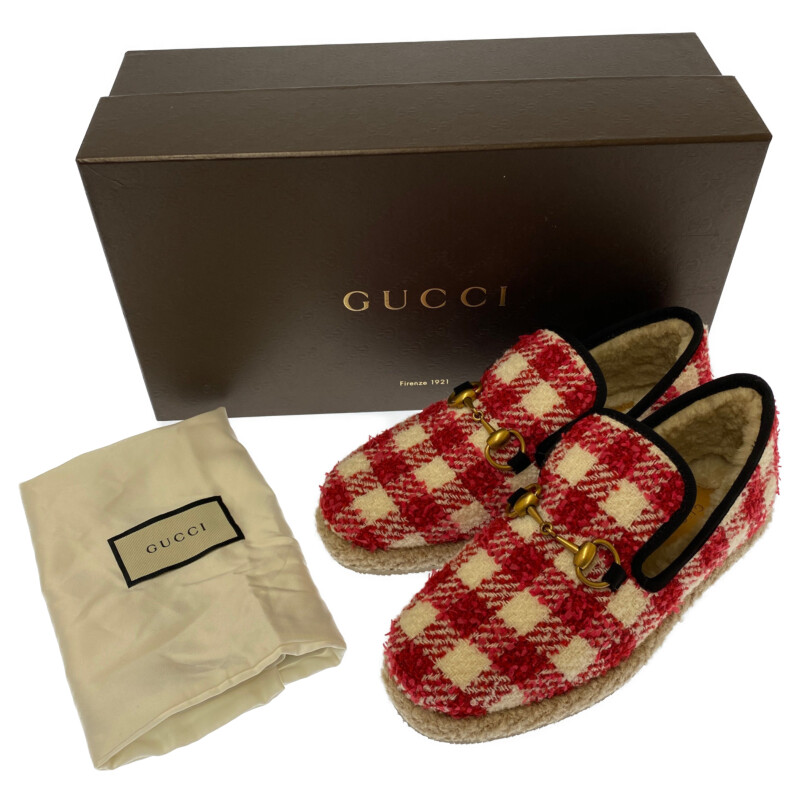 注目ブランド GUCCI グッチ ローファー サイズ ７．５ 美品 箱付き 靴